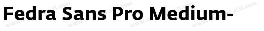 Fedra Sans Pro Medium字体转换